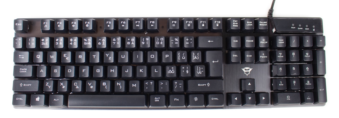 Trust klávesnice GXT 835 Azor, černá