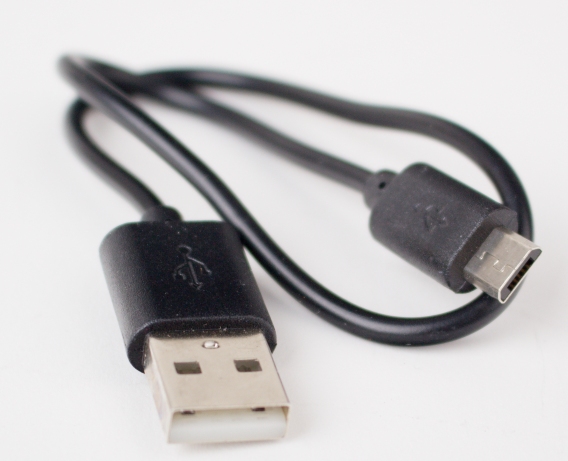 Micro - USB kabel 20 cm černý