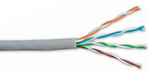 Internetový kabel - šedý 1 m metráž
