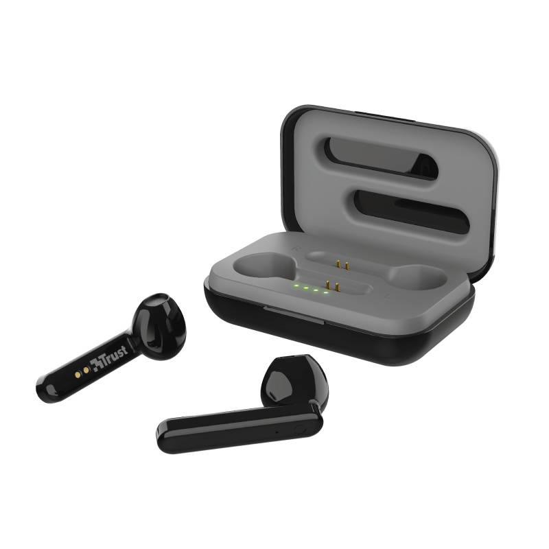PRIMO Touch Bluetooth Wireless Earphones, černé - nefunkční mikrofon na jednom sluchátku