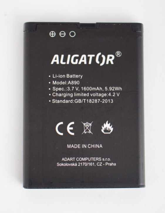 Aligator A890 baterie 