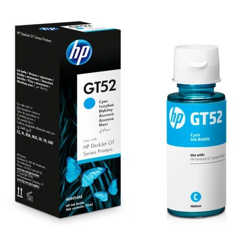 HP GT52, M0H54AE azurová (cyan) originální cartridge