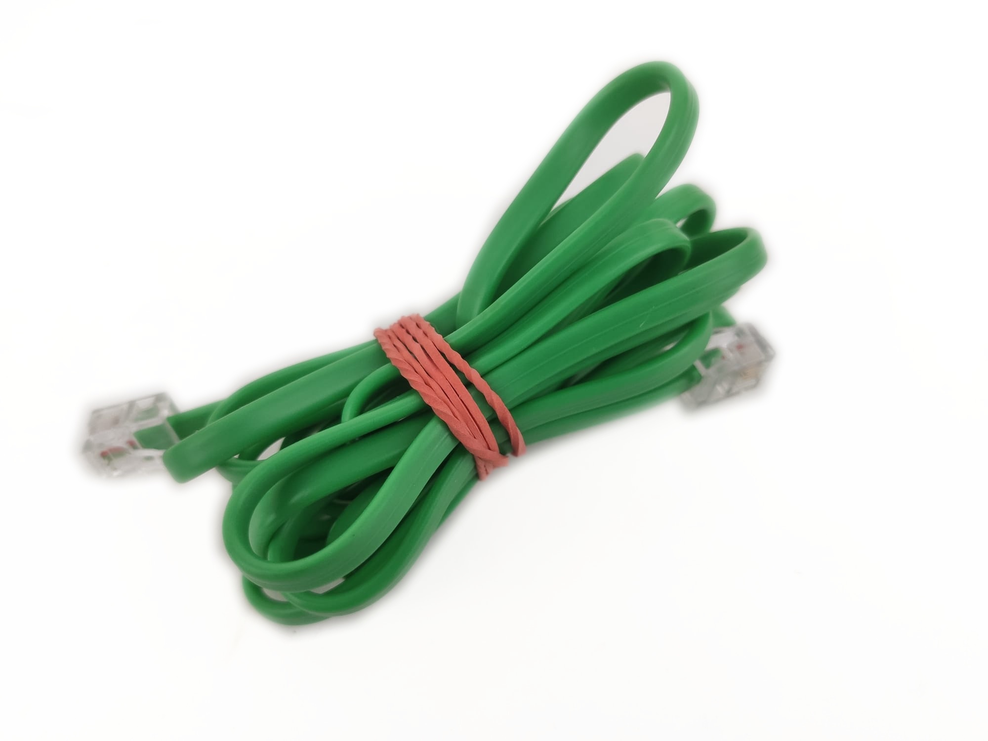 Telefonní kabel RJ11 délka 2 m zelený