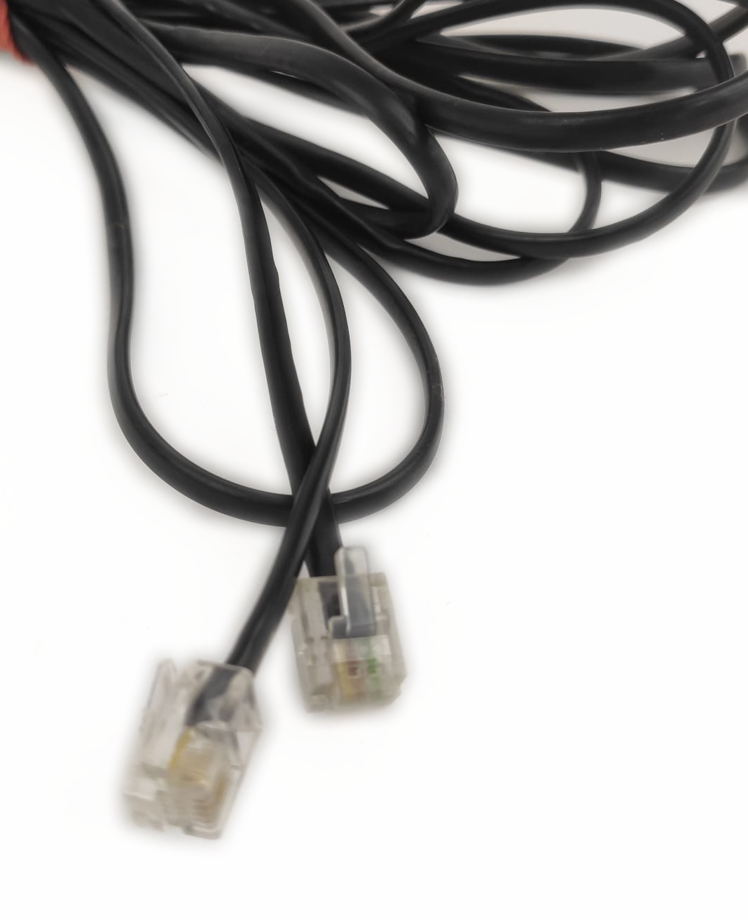 Telefonní kabel RJ11 délka 2 m černý