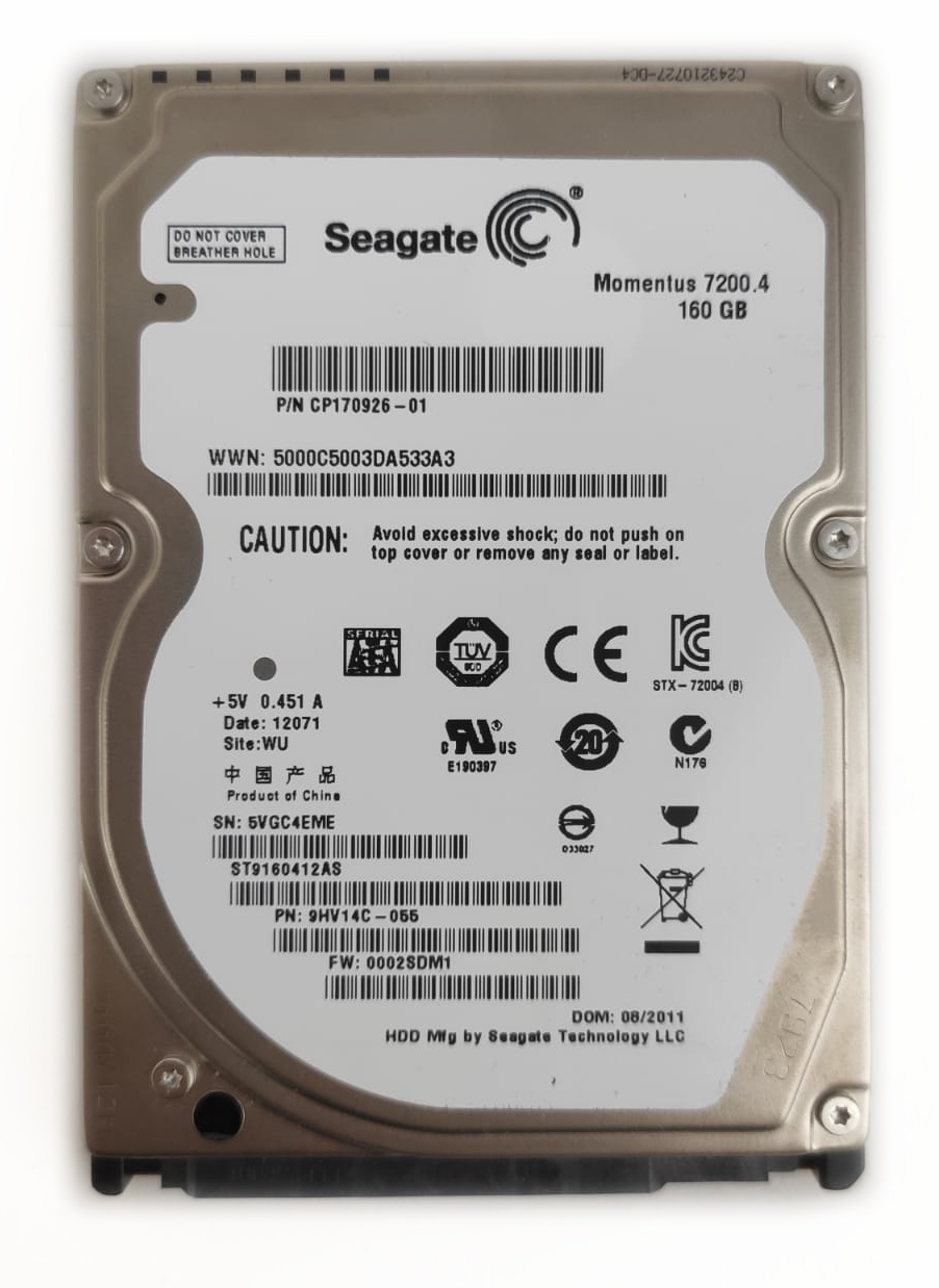 Seagate Momentus 7200 HDD 160GB