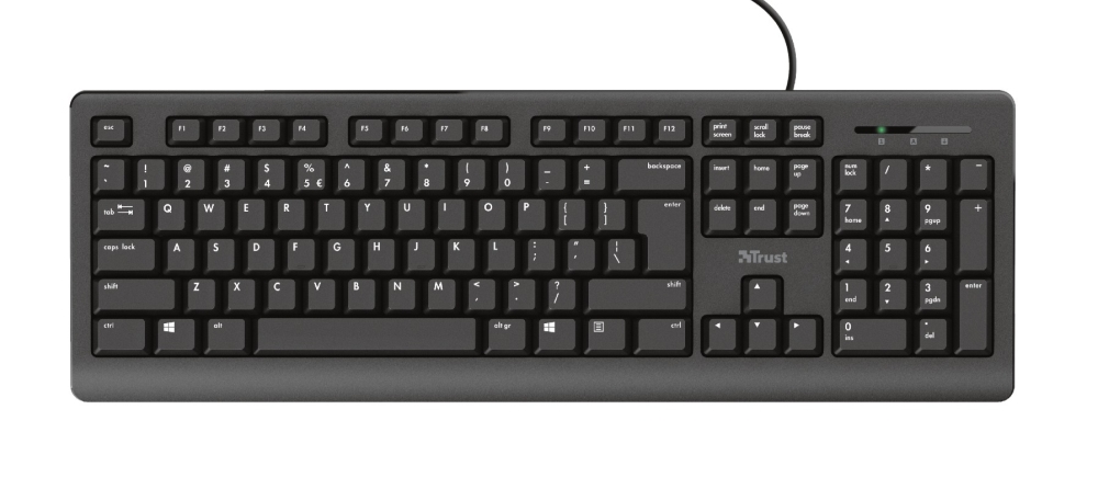 Trust Primo set klávesnice s myší, černá